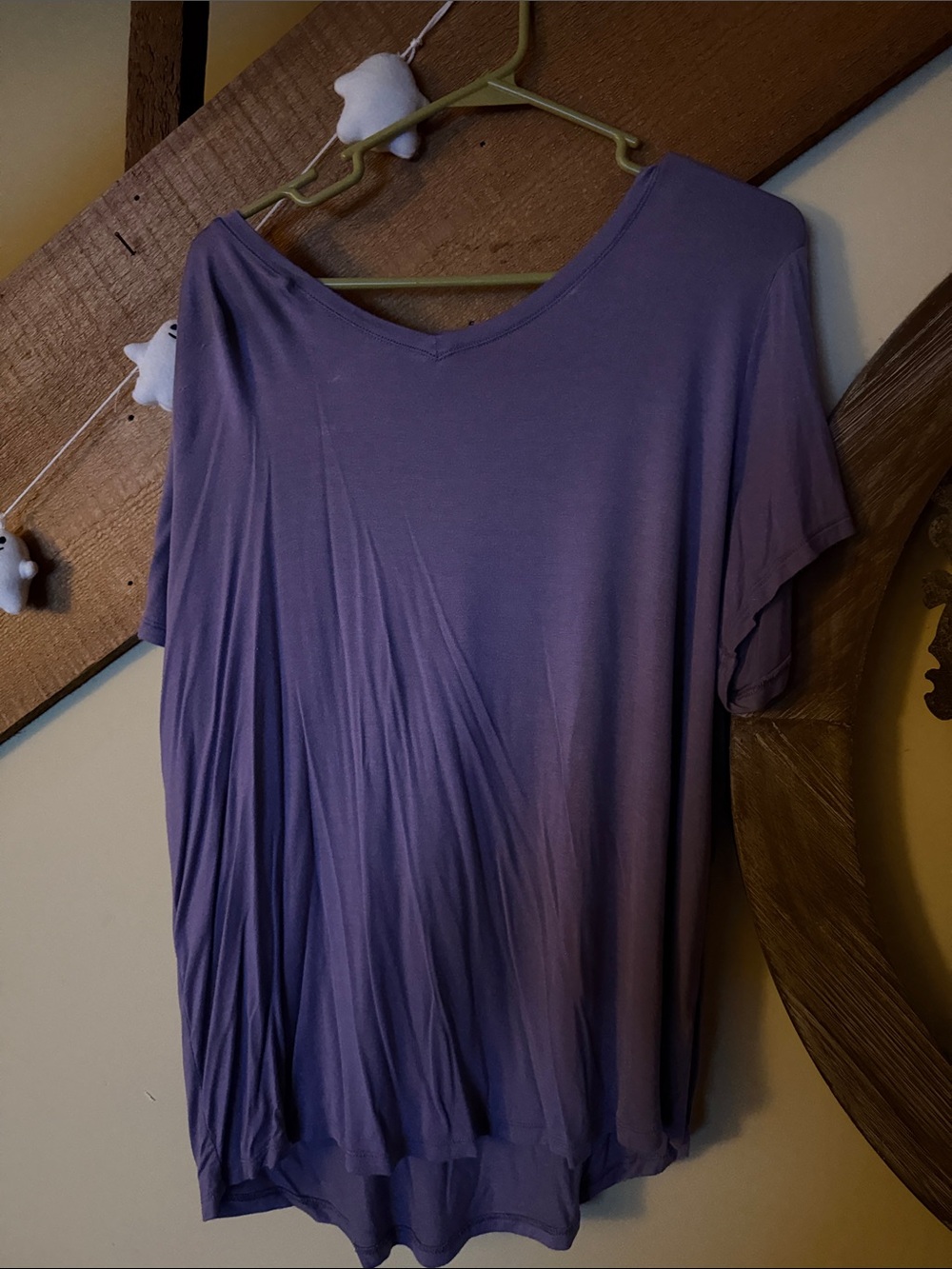 Sonoma Lavender V-Neck Short Sleeve Top